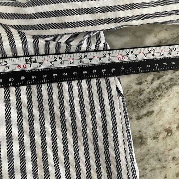 Christopher & Banks NWT Open Cardigan Womens Size 2X Long Sleeve Striped Peasant - Picture 7 of 9